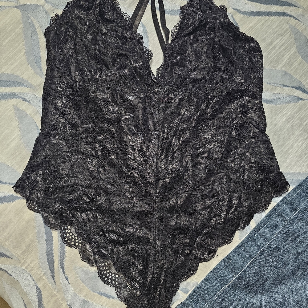 AVIDLOVE Black Lace Bodysuit